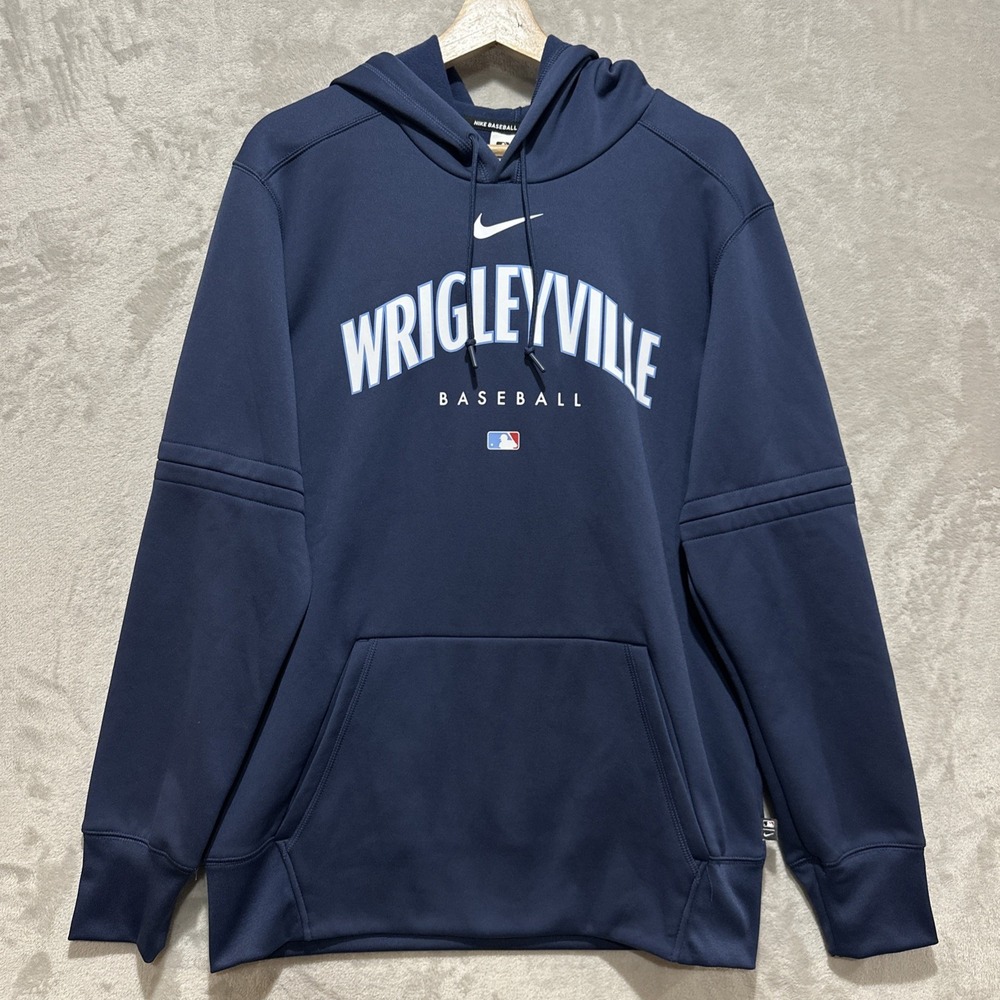 Nike Baseball Chicago Cubs City Connect Wrigleyville‎ Therma Hoodie Men's M NWT